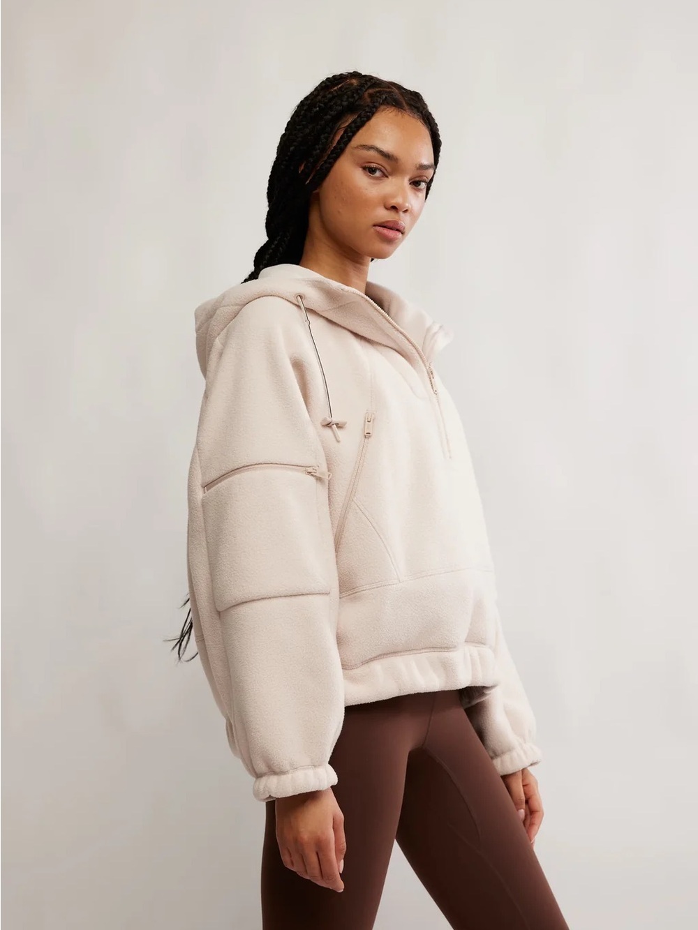 Free People Wild and Free Fleece Half Zip - Picture 2 of 2